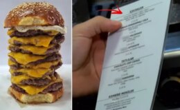 Herkes bu hamburgerciyi konuşuyor! Yarım litrelik suya istedikleri fiyata bakın