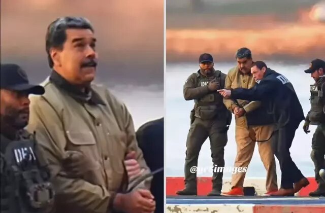 Herkes Maduro’nun helikopterden indikten sonra yaptığı hareketi konuşuyor