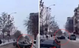 Herkesin hayatını riske attı! Trafiğin ortasında bir anda drifte başladı