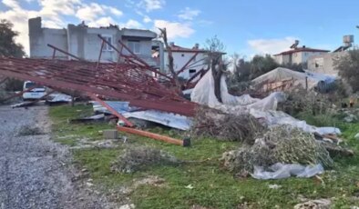 Hortumun neden olduğu zarar, gün ağardığında ortaya çıktı