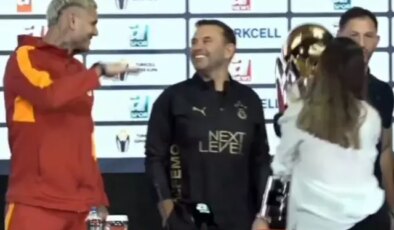 Icardi’den basın toplantısına damga vuran hareket! Tepki gösteren de var olabilir diyende