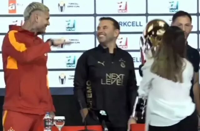 Icardi’den basın toplantısına damga vuran hareket! Tepki gösteren de var olabilir diyende
