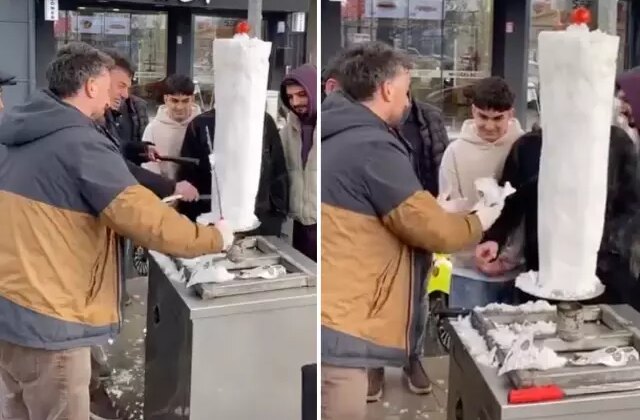 Ne et ne tavuk ne de sucuk! Bu döner bembeyaz