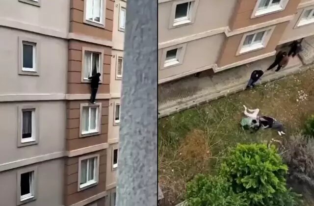 İstanbul’da korkunç olay! Ailelerinin evde bastığı gençler 4. kattan atladı