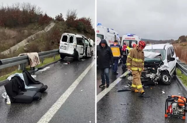 Katliam gibi kazada koltuk dahi yerinden uçtu: 1 ölü, 10 yaralı