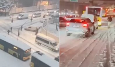 İstanbul karlar altında! Araçlar yollarda kaldı, Meteoroloji ve AKOM’dan yeni uyarı geldi
