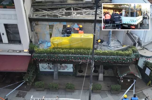 İstanbul’un en eski pastanesi Baylan’ın kaçak bölümleri yıkılıyor