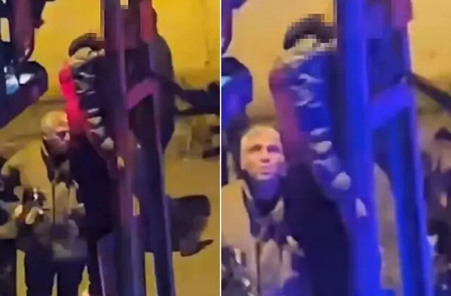 İstanbul’un göbeğinde kendini direğe astı