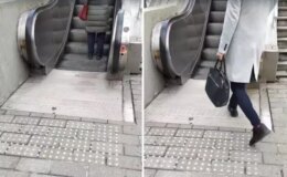 İstanbullular her gün bu sesi çekiyor! Metronun yürüyen merdivenlerinde bir garip arıza