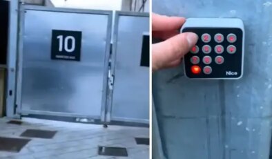 Kapı şifresi bomba! Elini kolunu sallayarak stada girdi