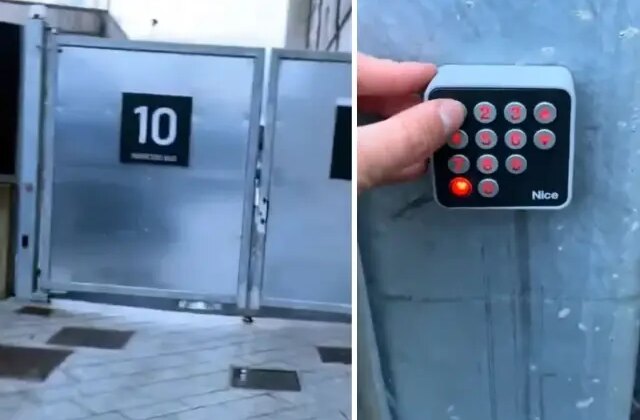 Kapı şifresi bomba! Elini kolunu sallayarak stada girdi