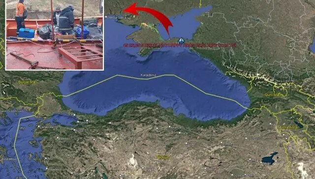 Karadeniz’de sürüklenen Türk gemisi karaya oturdu