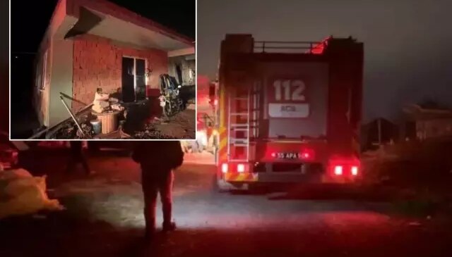 Kaynar suya benzin dökülen evde patlama meydana geldi! Yaralılar var