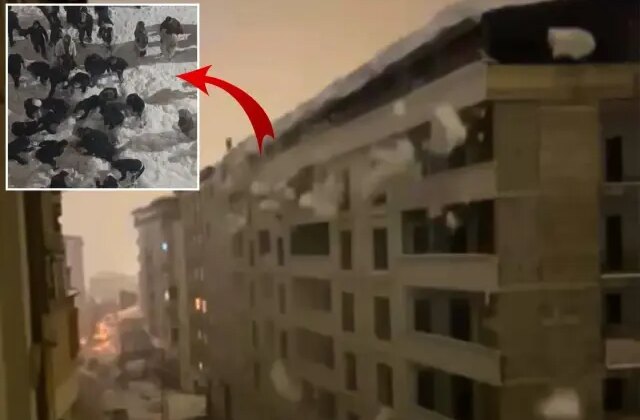 Kentte “çatı çığı” kabusu! Öğrenciler kar altında kaldı, elektrikler kesildi