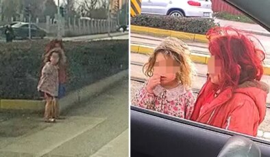 Kışın ortasında çıplak bacaklarla titreye titreye dilenen çocukların hali yürek burktu