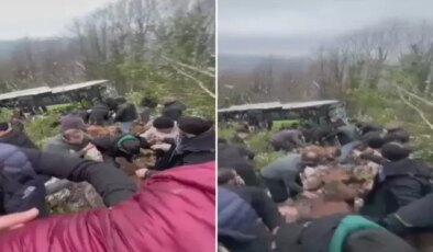 Kocaeli’nde can pazarı! Belediye otobüsü şarampole yuvarlandı, çok sayıda yaralı var