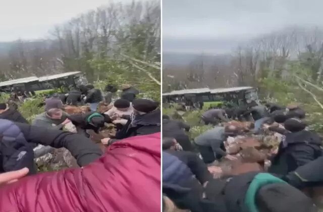 Kocaeli’nde can pazarı! Belediye otobüsü şarampole yuvarlandı, çok sayıda yaralı var