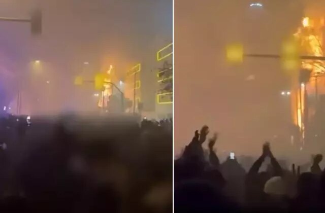 Komşu yanıyor! Bu kez hükümet binasını ateşe verdiler