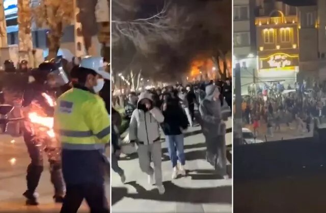 Komşuda gerilim tırmanıyor! Hükümet binasına saldırıp, polis yaktılar