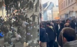 Komşuda tansiyon yüksek! Kapalı Çarşı esnafı protestolara katılıp “Özgürlük” sloganı attı