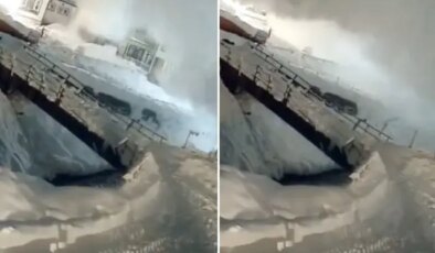 Korkunç görüntüler! Hindistan’da çığ evleri böyle yuttu