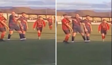 Maç sırasında rakibine dirsek atan futbolcu tutuklandı, kulübü sözleşmesini feshetti