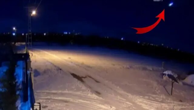 Malatya’da meteorun düşme anı kamerada