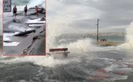 Megakentte lodosa rağmen denize girmenin bedeli ağır oldu