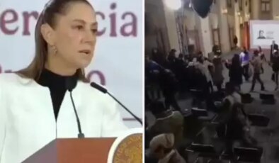 Meksika’da devlet başkanı depreme basın toplantısında yakalandı