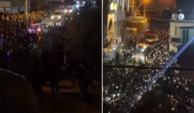 Menzil lideri İzmir’e geldi, oluşan kalabalık dikkat çekti