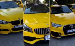 Mersin’de lüks galeri gibi taksi durağı