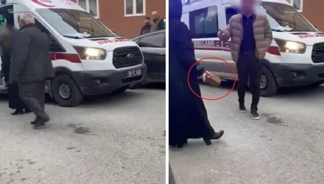 Müdahale sırasında gerilim çıktı: Hasta ambulans yerine taksiyle götürüldü