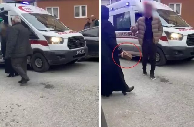 Müdahale sırasında gerilim çıktı: Hasta ambulans yerine taksiyle götürüldü