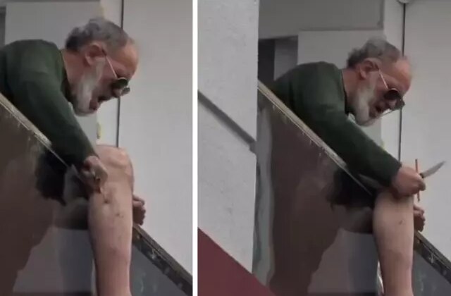 “Musaba buraya gelecek” dedi! Bıçakla balkona çıktı