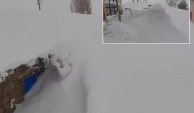 Ne Kamçatka, ne Alaska! Bina boyu kar yağdı