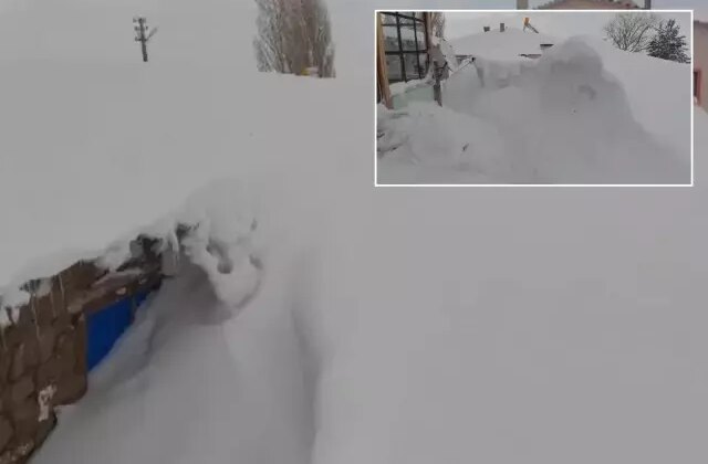 Ne Kamçatka, ne Alaska! Bina boyu kar yağdı