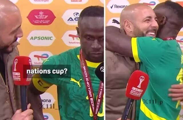 Nordin Amrabat’ı karşısında gören Sadio Mane şaştı kaldı