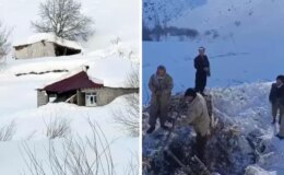 O kentimiz çığ altında kaldı! 8 ev zarar gördü