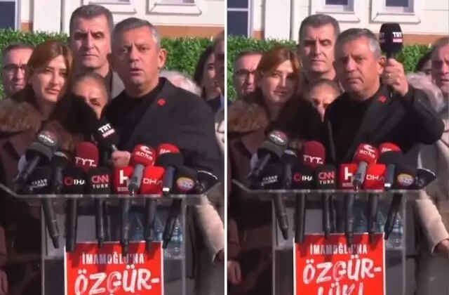 Özgür Özel mahkeme çıkışı öfkesine hakim olamadı! TRT mikrofonunu alıp demediğini bırakmadı