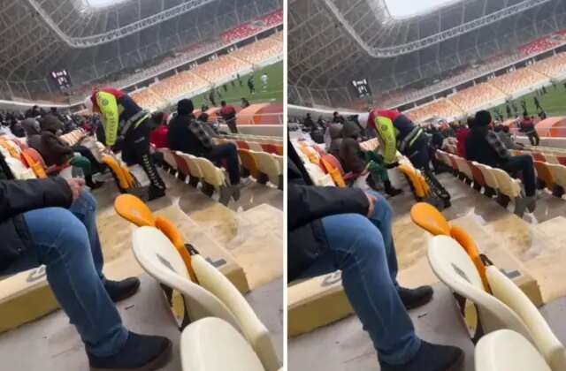 Polis, üşüyen çocuğa kendi çorabını çıkarıp giydirdi