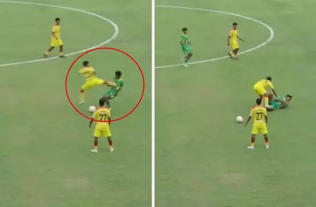 Rakibine yaptığı faul pahalıya patladı: Ömür boyu futboldan men