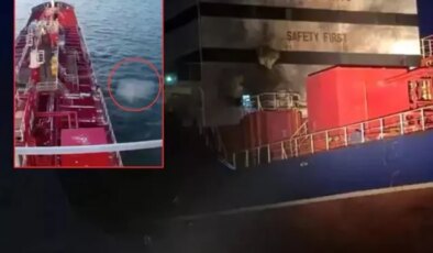Rusya saldırmıştı! İşte Türk gemisinin vurulduğu anlar