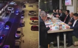 Saadet Partisi lideri Mahmut Arıkan ciğer yemeye çakarlı konvoyla gitti