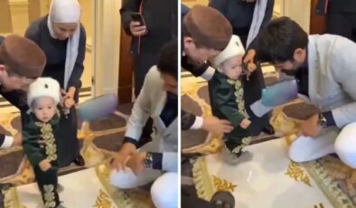 Sadece küçük çocuğu yürüterek milyonlar kazandı