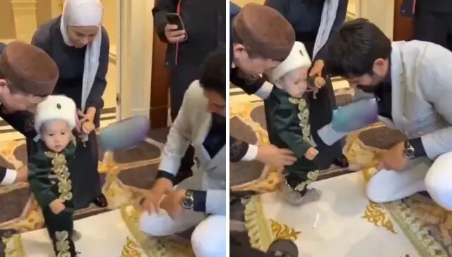 Sadece küçük çocuğu yürüterek milyonlar kazandı