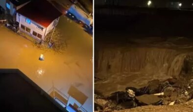 Sağanak hayatını felç etti! Yollar göle döndü, araçlar mahsur kaldı