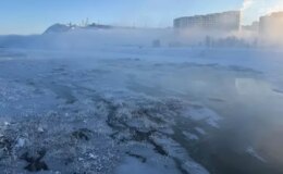 Sibirya değil Türkiye! En uzun nehir dondu