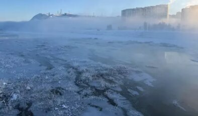 Sibirya değil Türkiye! En uzun nehir dondu