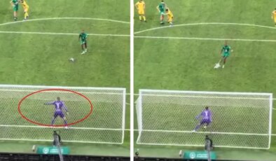 “Soluma at” diyen kaleciye hayatının şokunu yaşattı