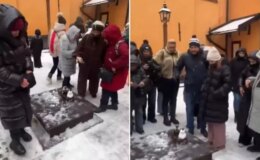 Stockholm’de bir Türk imzası: Yarım asırlık heykele kardan arkadaş